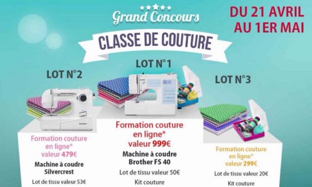 Classe de couture : LE grand concours !